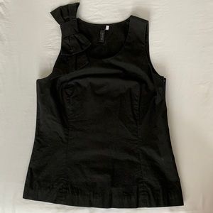 Anthropologie Sine Black Bow Blouse